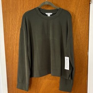 Athleta Forest Green Relaxed Long Sleeve